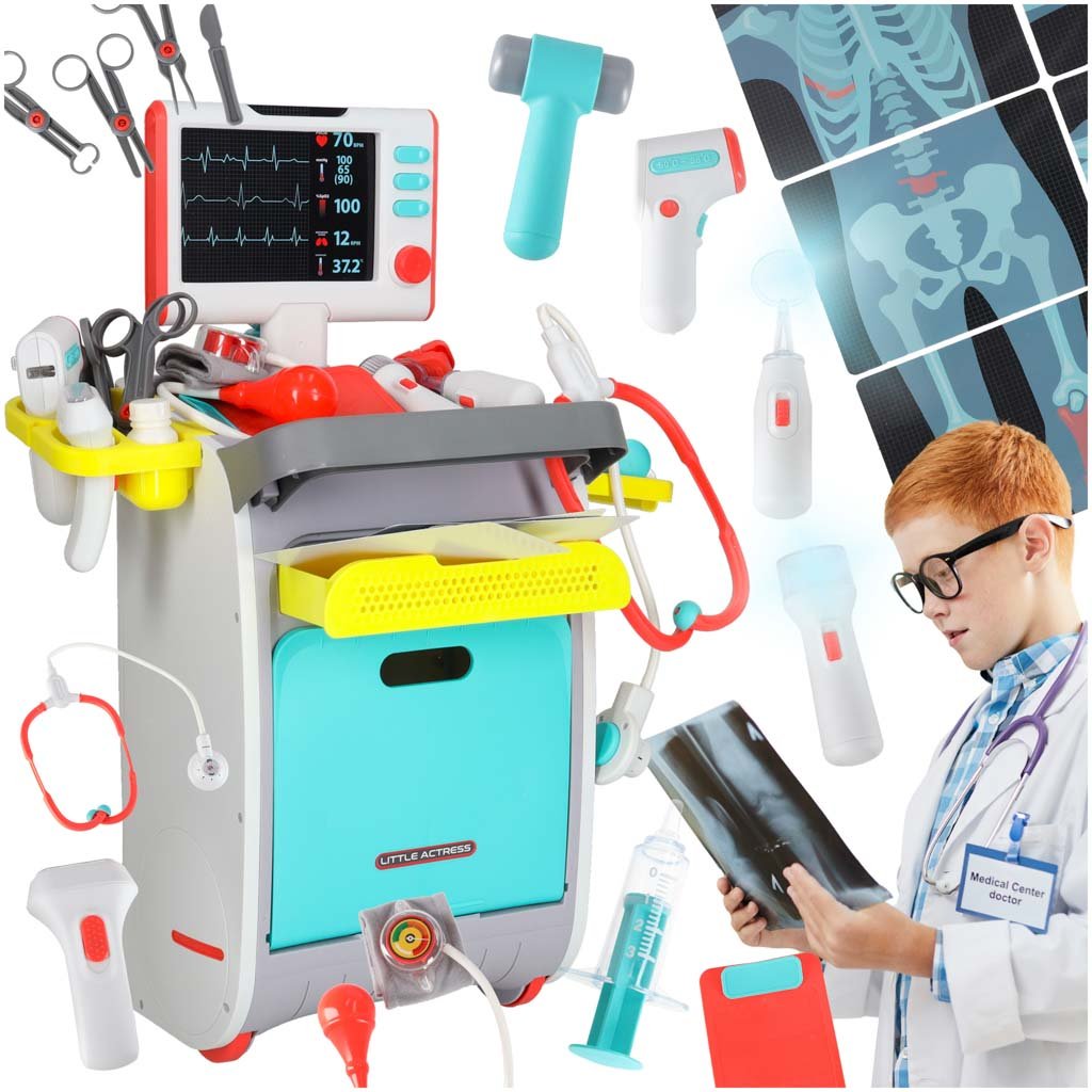 Zestaw-lekarza-stacja-medyczna-maly-doktor-34-elementY-178279 Lulilo montessori spalvotas manipuliacinis stalas